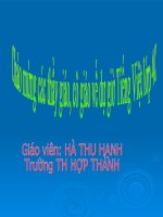 Luyện tập về động từ LTVC lớp 4 9 