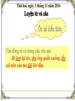 Luyện tập về động từ LTVC lớp 4 10 