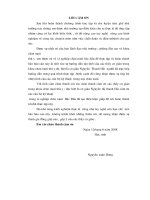 Báo cáo thực tập tốt nghiệp tai Trại chăn nuôi Bắc Đẩu