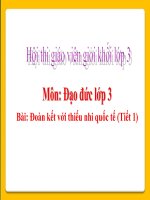 Bai 9 doan ket voi thieu nhi quoc te 