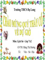 Bài giảng lịch sử lớp 7 tiết 47   bi 22 sự SUY yếu của NH nước PHONG KIẾN tập QUYỀN (thế kỷ XVI  XVIII) (tiết 2) 