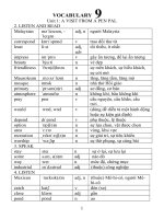 Tu vung lop 9 day du