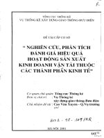 Nghiên cứu, phân tích đánh giá hiệu quả hoạt động vận tải thuộc các thành phần kinh tế trong những năm đổi mới 