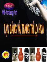 tạo dáng và trang trí lọ hoa 