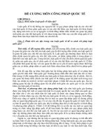 ĐỀ CƯƠNG môn CÔNG PHÁP QUỐC tế