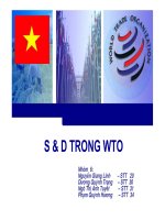 Sile pháp luật thương mại quốc tế trình bày và s   d trong WTO 
