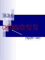 Ngữ văn 11  chữ người tử tù   