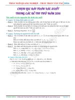 Tổng hợp tổ hợp   xác suất trong đề thi thử 2016