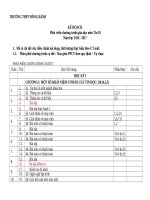 KẾ HOẠCH PHÁT TRIỂN CHƯƠNG TRÌNH GIÁO DỤC BỘ MÔN TIN