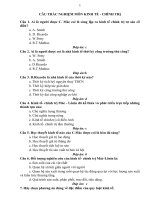 TÀI LIỆU THAM KHẢO   TỔNG hợp các câu hỏi TRẮC NGHIỆM môn KINH tế CHÍNH TRỊ cơ bản NHẤT