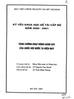 Tăng cường hoạt động giám sát của quốc hội nước ta hiện nay 