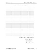 Đồ Án thiết kế hộp giảm tốc Hệ Dẫn Động Cơ Khí Sử Dụng Hộp Giảm Tốc Côn Trụ