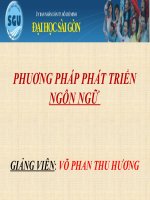 PHUƠNG PHÁP PHÁT TRIỂN NGÔN NGỮ 