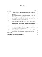 TIỂU LUẬN   QUÂN đội NHÂN dân TRONG đấu TRANH CHỐNG DIỄN BIỄN hòa BÌNH TRONG TÌNH HÌNH HIỆN NAY