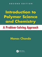 Introduction to polymer science and chemistry a problem solving approach, second edition   chanda, manas 