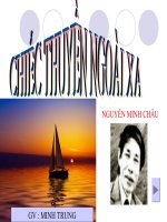 Bài giảng CHIẾC THUYỀN NGOÀI XA NGUYỄN MINH CHÂU 