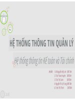 Hệ thống thông tin quản lý Tài chính kế toán