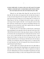 TIỂU LUẬN   sự PHÁT TRIỂN mới của ĐẢNG CỘNG sản VIỆT NAM về xác ĐỊNH NHIỆM vụ ĐÁNH đế QUỐC và PHONG KIẾN TRONG CÁCH MẠNG dân tộc dân CHỦ NHÂN dân GIAI đoạn (1954   1960)