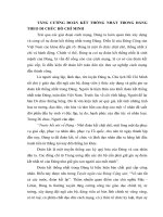 TIỂU LUẬN   TĂNG CƯỜNG đoàn kết THỐNG NHẤT TRONG ĐẢNG THEO DI CHÚC hồ CHÍ MINH