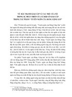 TIỂU LUẬN   đấu TRANH GIAI cấp và VAI TRÒ của nó TRONG sự PHÁT TRIỂN của xã hội có GIAI cấp TRONG tác PHẨM TUYÊN NGÔN ĐẢNG CỘNG sản