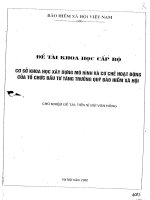 Cơ sở khoa học xây dựng mô hình và cơ chế hoạt động của tổ chức đầu tư tăng trưởng quỹ bảo hiểm xã hội 