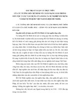 TIỂU LUẬN   GIÁ TRỊ lý LUẬN và THỰC TIỄN của tư TƯỞNG hồ CHÍ MINH về CÁCH MẠNG GIẢI PHÓNG dân tộc, sự vận DỤNG của ĐẢNG TA TRONG xây DỰNG và bảo vệ tổ QUỐC xã hội CHỦ NGHĨA