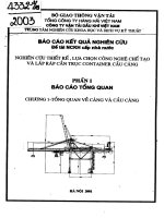 Nghiên cứu thiết kế, lựa chọn công nghệ chế tạo và lắp ráp cần trục container cầu cảng phần i báo cáo tổng quan  chương 1 tổng quan về cảng và cầu cảng 