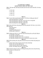 TÀI LIỆU THAM KHẢO   87 câu hỏi TRẮC NGHIỆM môn LỊCH sử ĐẢNG CỘNG sản VIỆT NAM