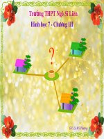 Hình học 7 chương III  §8  tính chất ba đường trung trực của tam giác 