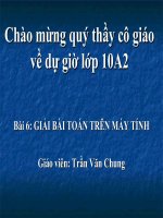 Bài 6  giải bài toán trên máy tính   tin học 10  