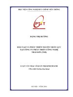 Đào tạo và phát triển nguồn nhân lực tại công ty phát triển công nghệ thái sơn (TSD)