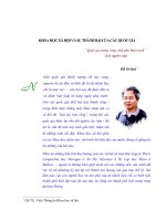 KHOA HỌC XÃ HỘI VÀ SỰ THÀNH BẠI CỦA CÁC QUỐC GIA