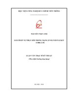 Giải pháp tự phục hồi trong mạng evolved packet core LTE