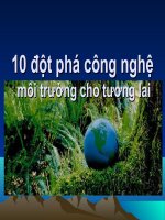 10 đột phá  công nghệ môi trường cho tương lai 