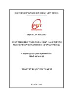 Quản trị rủi ro tín dụng tại ngân hàng Thương mại cổ phần Việt Nam Thịnh vượng (VP Bank)