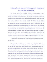 TIỂU LUẬN   TÍNH NHÂN văn TRONG tư TƯỞNG bạo lực CÁCH MẠNG của CHỦ TỊCH hồ CHÍ MINH