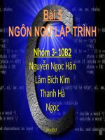 Tin học 10  bài 5  ngôn ngữ lập trình 