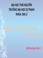 Bài thảo luận nhóm 3 CHỦ đề đại DỊCH TOÀN cầu 