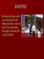 Giáo dục kỹ năng hoạt động xã hội cho học sinh THCS, THPT 