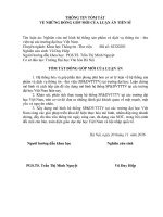 Nghiên cứu mô hình hệ thống sản phẩm dịch vụ thông tin thư viện tại các trường đại học việt nam (TT) 