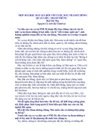 TIỂU LUẬN   một bài học đắt GIÁ đối với CHỐNG QUAN LIÊU, THAM NHŨNG