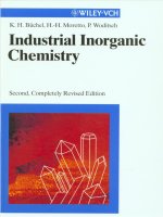 Industrial inorganic chemistry, second, completely revised edition by karl heinz büchel, hans heinrich moretto, peter woditsch 