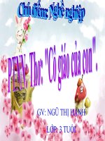 giáo án thơ cô giáo của con 