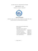 Khảo sát nhu cầu đi du lịch, dã ngoại của sinh viên làng đại học quốc gia thành phố Hồ Chí Minh