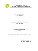 Điều tra hiện trạng sản xuất rau an toàn năm 2004 tại thành phố Long xuyên Tỉnh An giang