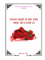 22 đề ôn tập HKI toán 12 năm 2017 THPT thủ đức, TP  HCM 2017 