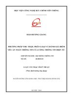 Phương pháp thu thập, phân loại và đánh giá điểm yếu an toàn thông tin của cổng thông tin điện tử