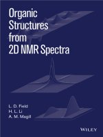 Organic structures from 2d NMR spectra   l  d  field, h  l  li and a  m  magill 