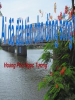 Tuần 17  ai đã đặt tên cho dòng sông 