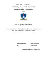 phân tích thực trạng tăng trưởng kinh tế việt nam trong giai đoạn 2008 – 2012 theo phương pháp giá trị gia tăng